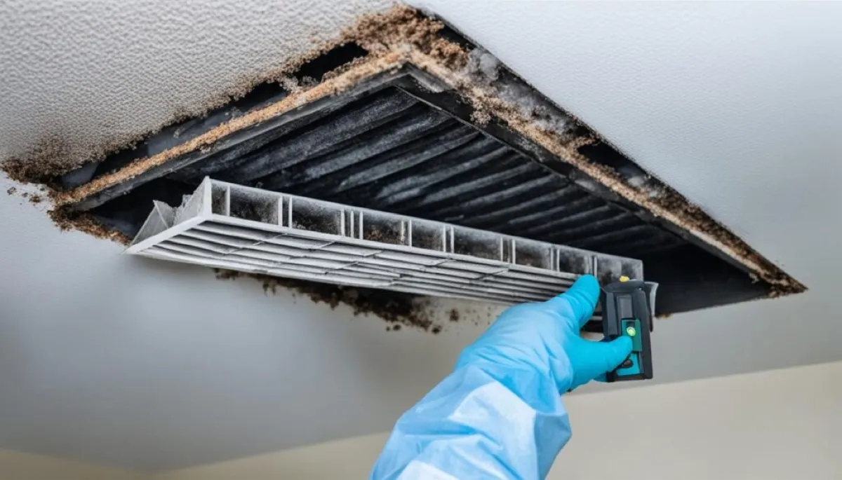 Air duct mold remediation