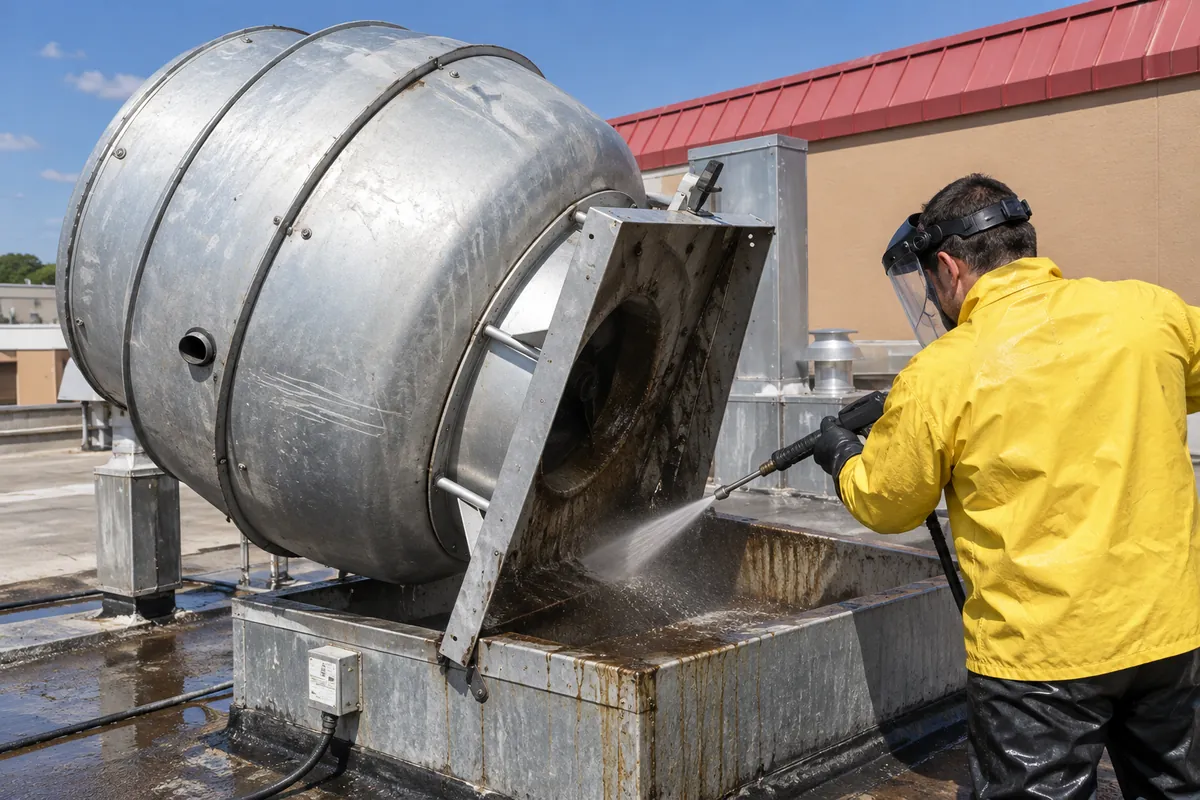 commercial kitchen hood cleaning